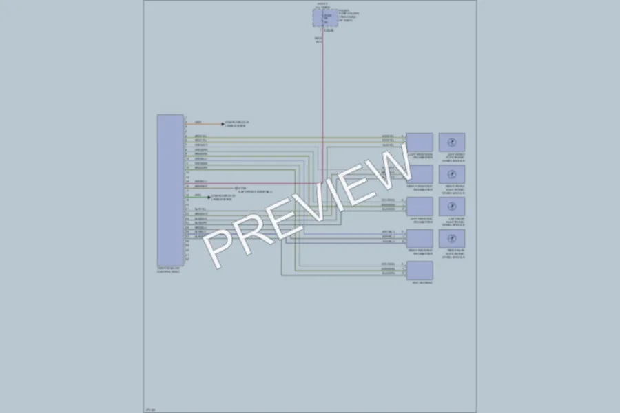 2005 BMW 745i Warning Systems wiring diagram preview