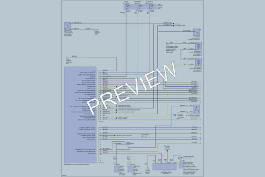 2005 BMW M3 Instrument Cluster wiring diagram preview