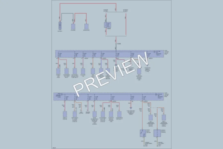 2005 BMW M3 Power Distribution wiring diagram preview