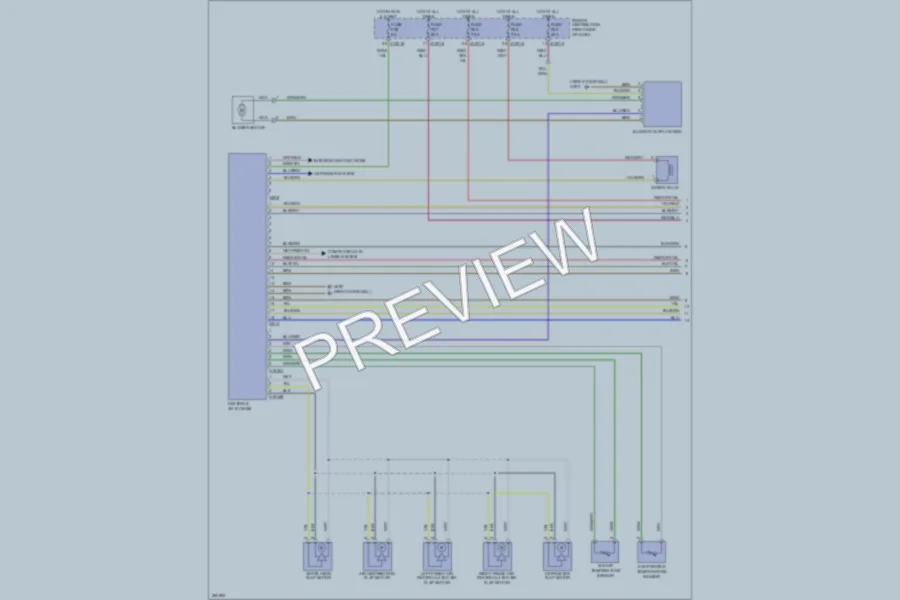 2005 BMW X3 Air Conditioning wiring diagram preview
