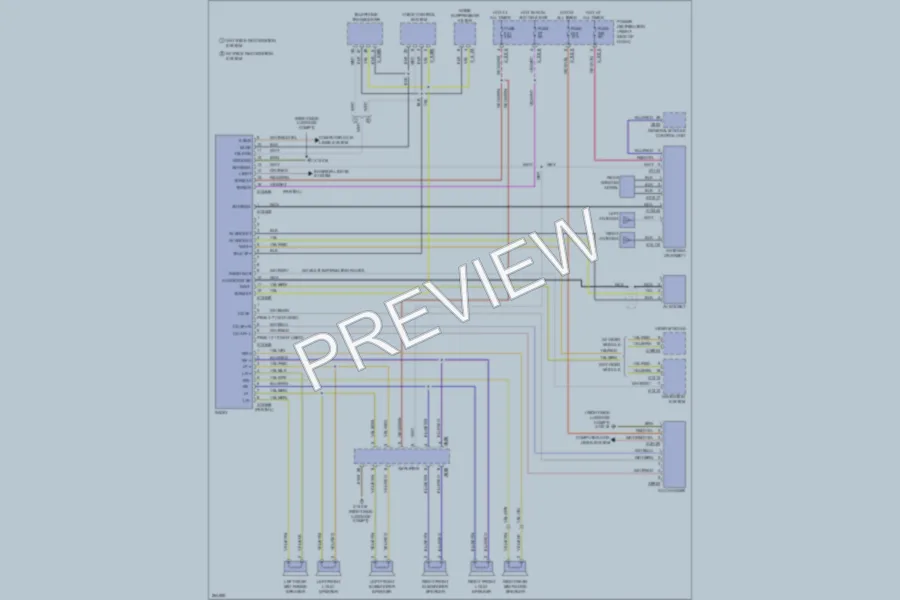 2005 BMW X3 Radio wiring diagram preview