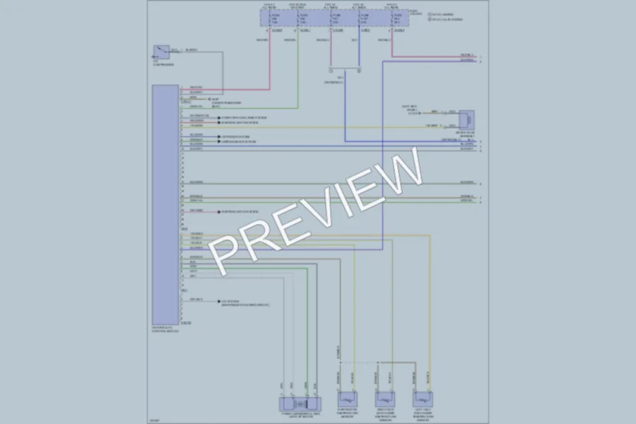 2005 BMW X5 Air Conditioning wiring diagram preview