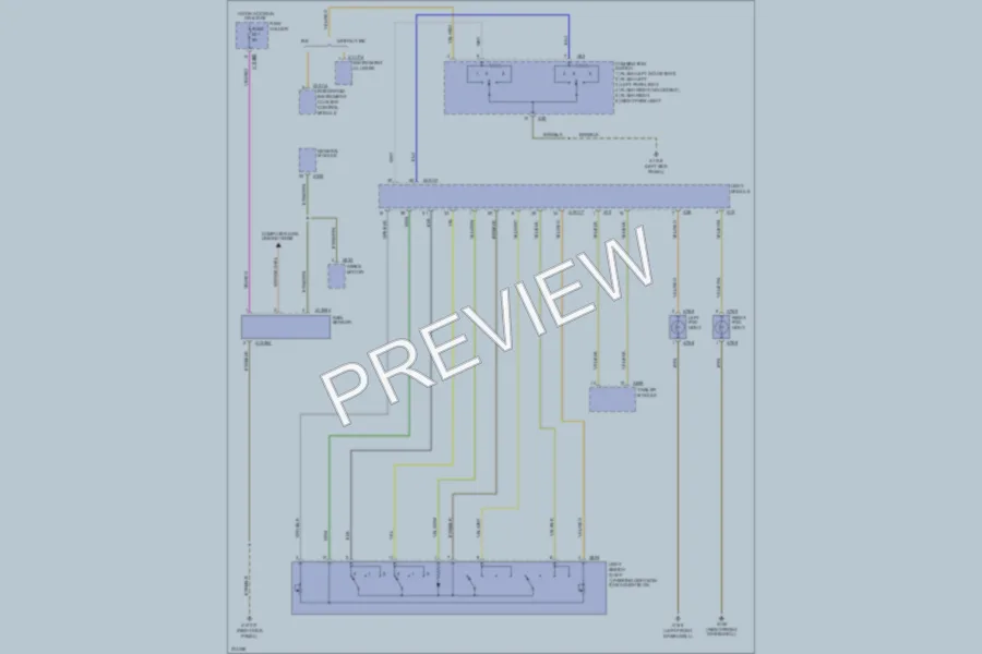 2005 BMW X5 Headlights wiring diagram preview