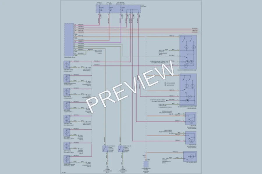 2005 BMW X5 Interior Lights wiring diagram preview