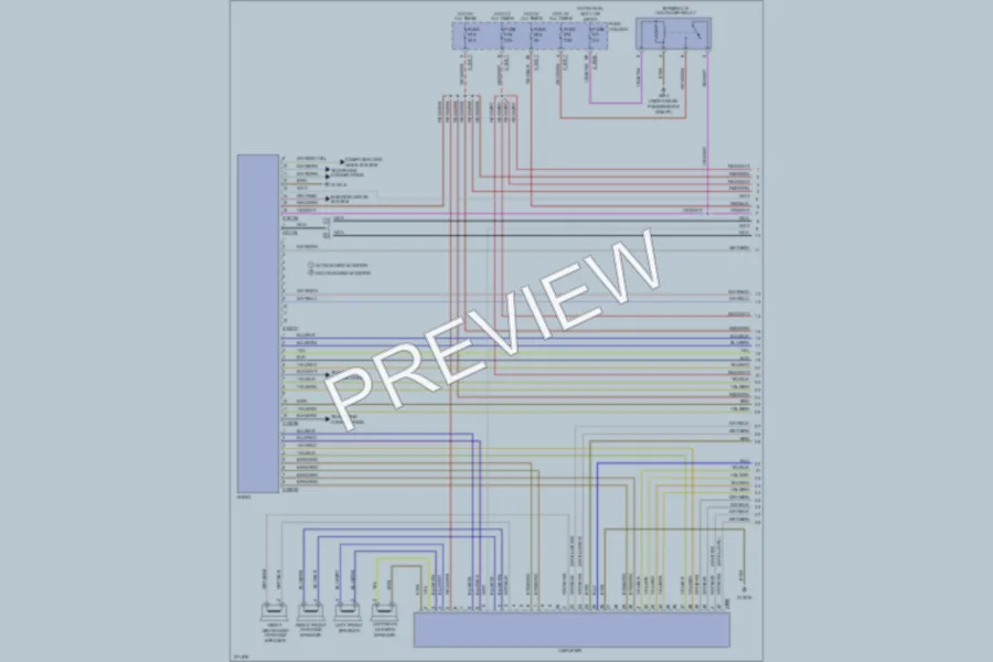 2005 BMW X5 Radio wiring diagram preview