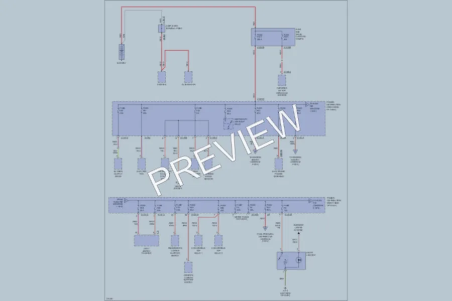 2005 BMW Z4 Power Distribution wiring diagram preview
