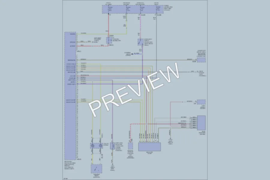 2005 BMW Z4 Transmission wiring diagram preview