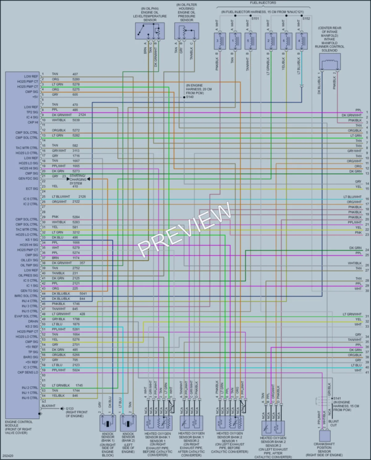 2005 Cadillac CTS Engine Performance wiring diagram preview