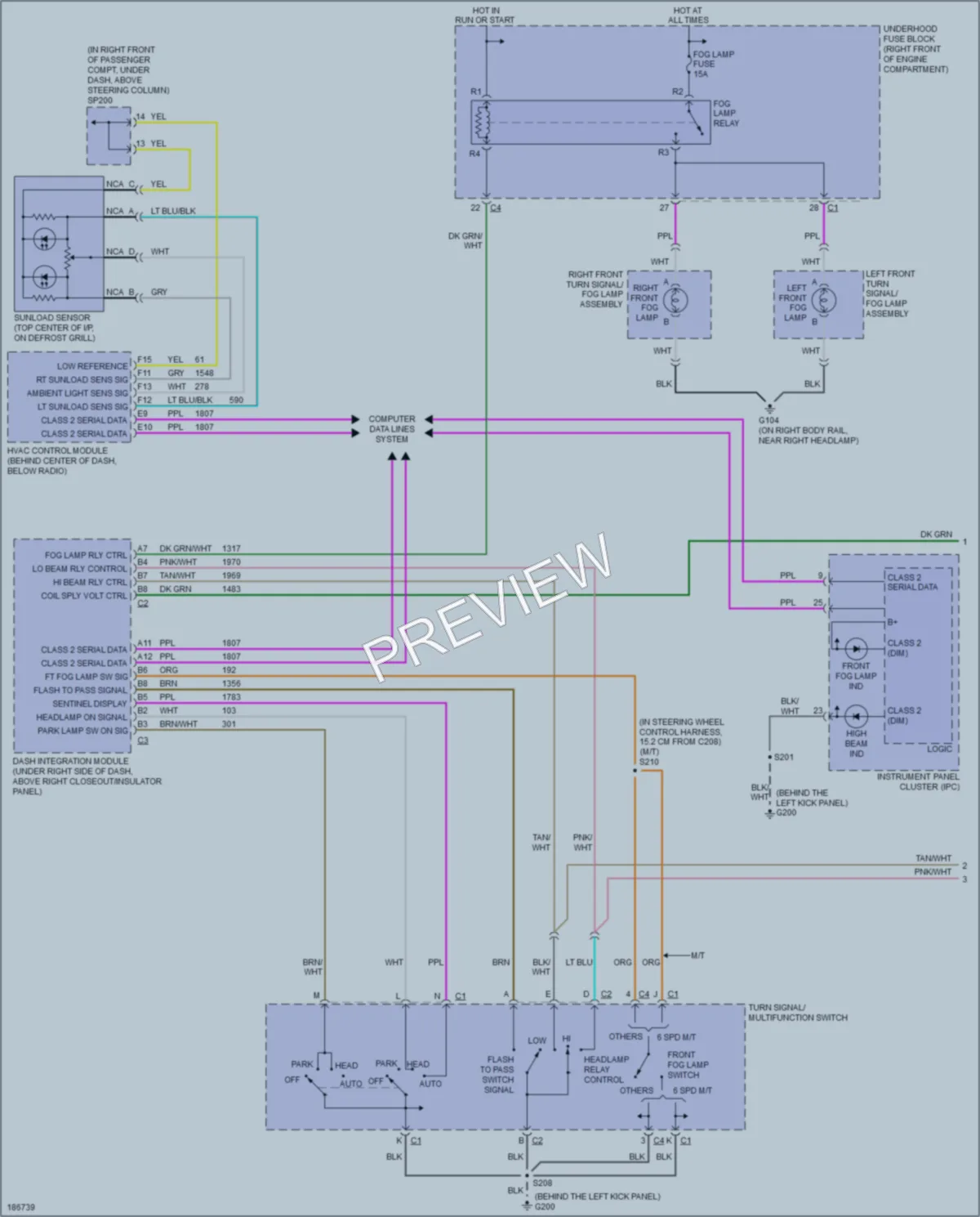 2005 Cadillac CTS Headlights wiring diagram preview