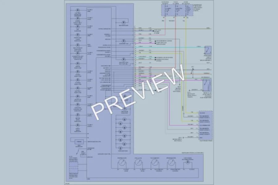 2005 Cadillac CTS Instrument Cluster wiring diagram preview