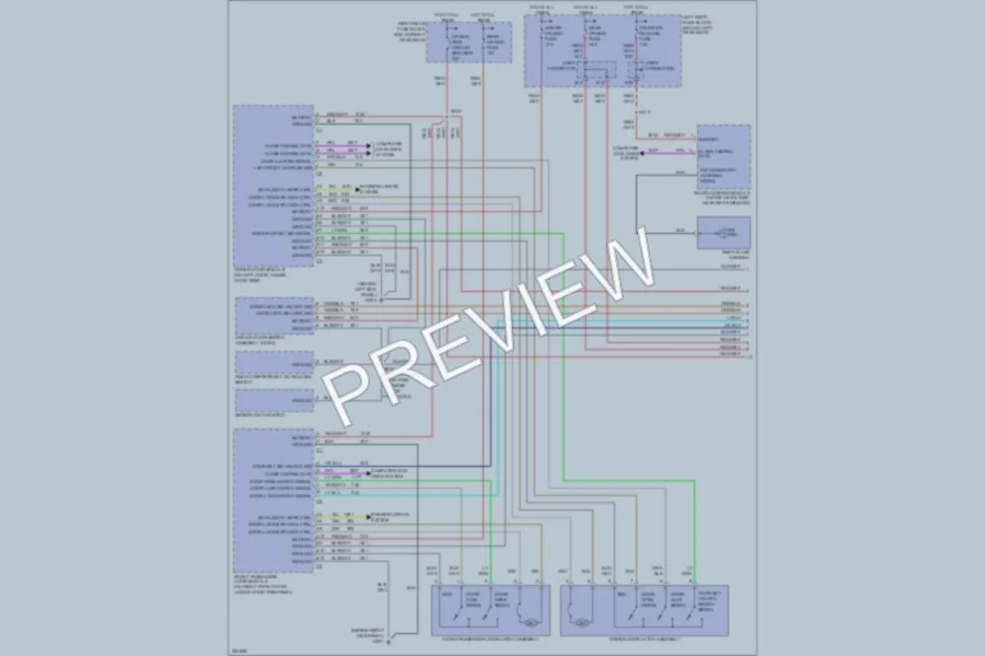 2005 Cadillac CTSV Power Door Locks wiring diagram preview