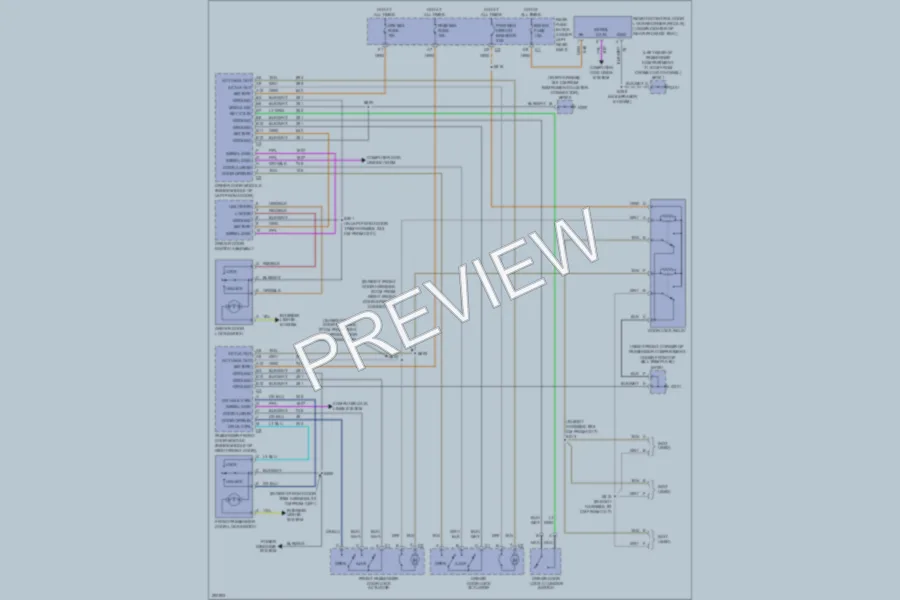 2005 Cadillac DeVille Power Door Locks wiring diagram preview