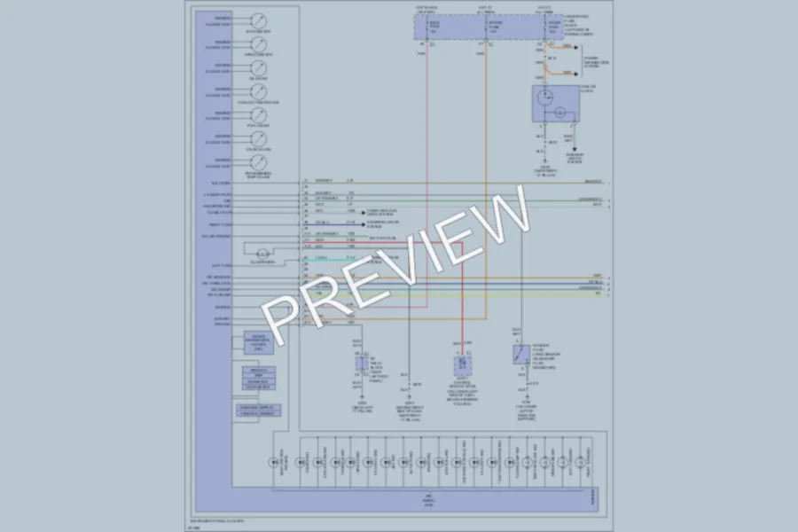 2005 Cadillac Escalade Instrument Cluster wiring diagram preview
