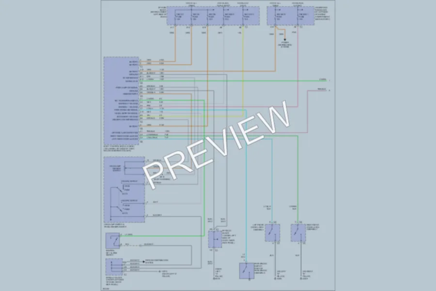 2005 Cadillac EscaladeESV Warning Systems wiring diagram preview