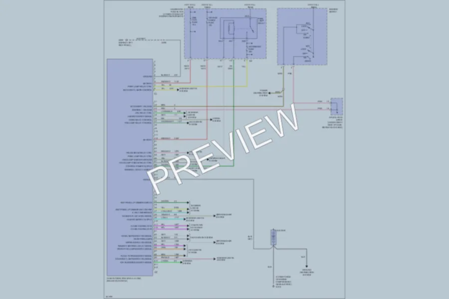 2005 Cadillac SRX Body Control Modules wiring diagram preview