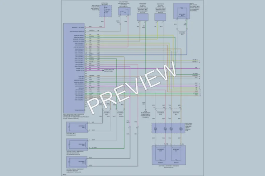 2005 Cadillac SRX Supplemental Restraints wiring diagram preview