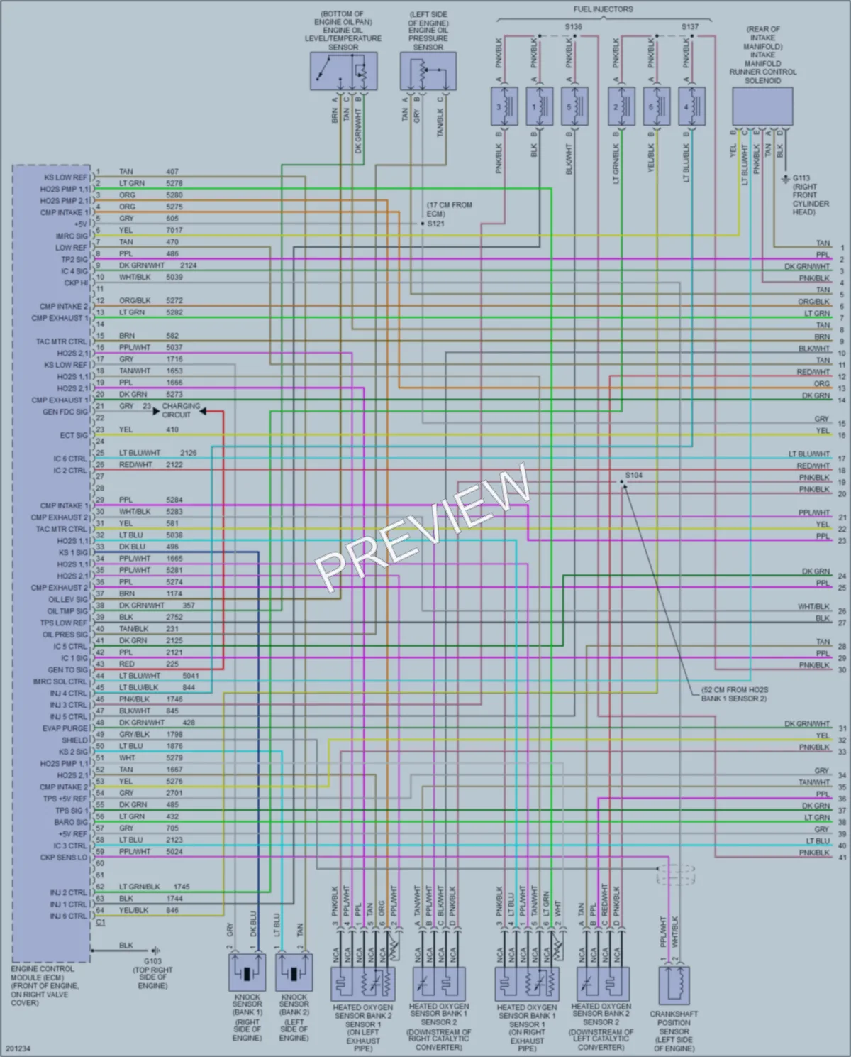 2005 Cadillac STS Engine Performance wiring diagram preview