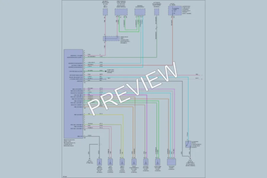 2005 Cadillac STS Power Door Locks wiring diagram preview