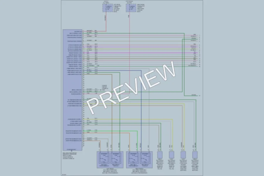 2005 Cadillac STS Supplemental Restraints wiring diagram preview