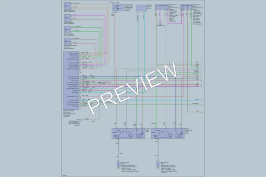 2005 Cadillac XLR Anti Theft wiring diagram preview