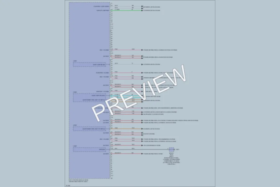 2005 Cadillac XLR Body Control Modules wiring diagram preview