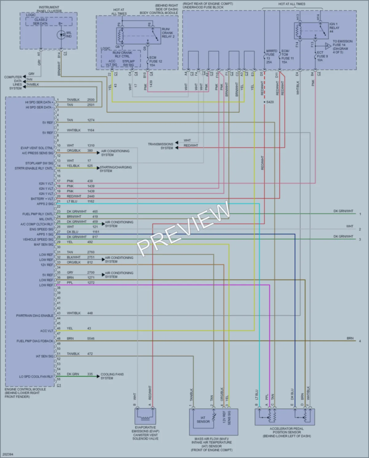 2005 Cadillac XLR Engine Performance wiring diagram preview