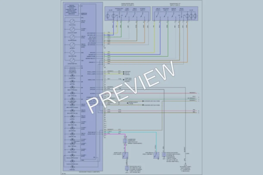 2005 Cadillac XLR Instrument Cluster wiring diagram preview