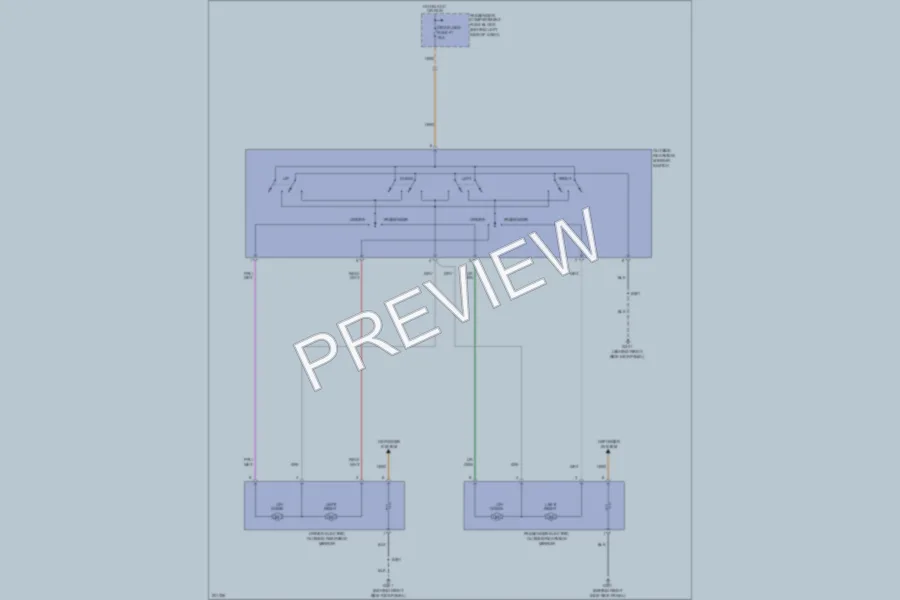 2005 Chevrolet Aveo5 Power Mirrors wiring diagram preview