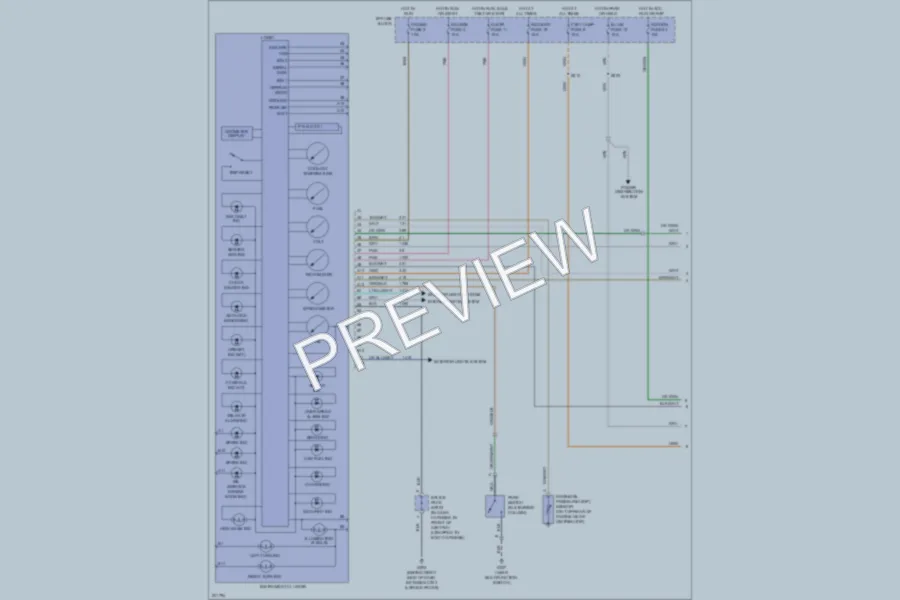 2005 Chevrolet Blazer Instrument Cluster wiring diagram preview