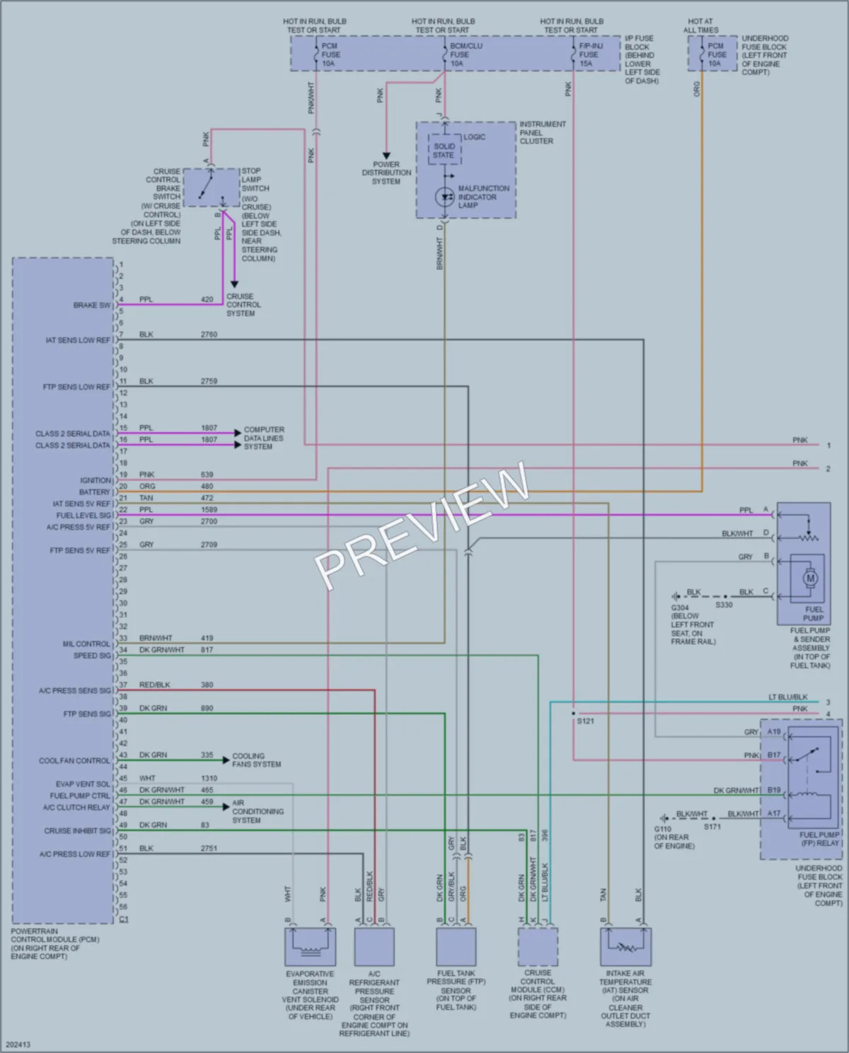2005 Chevrolet Cavalier Engine Performance wiring diagram preview