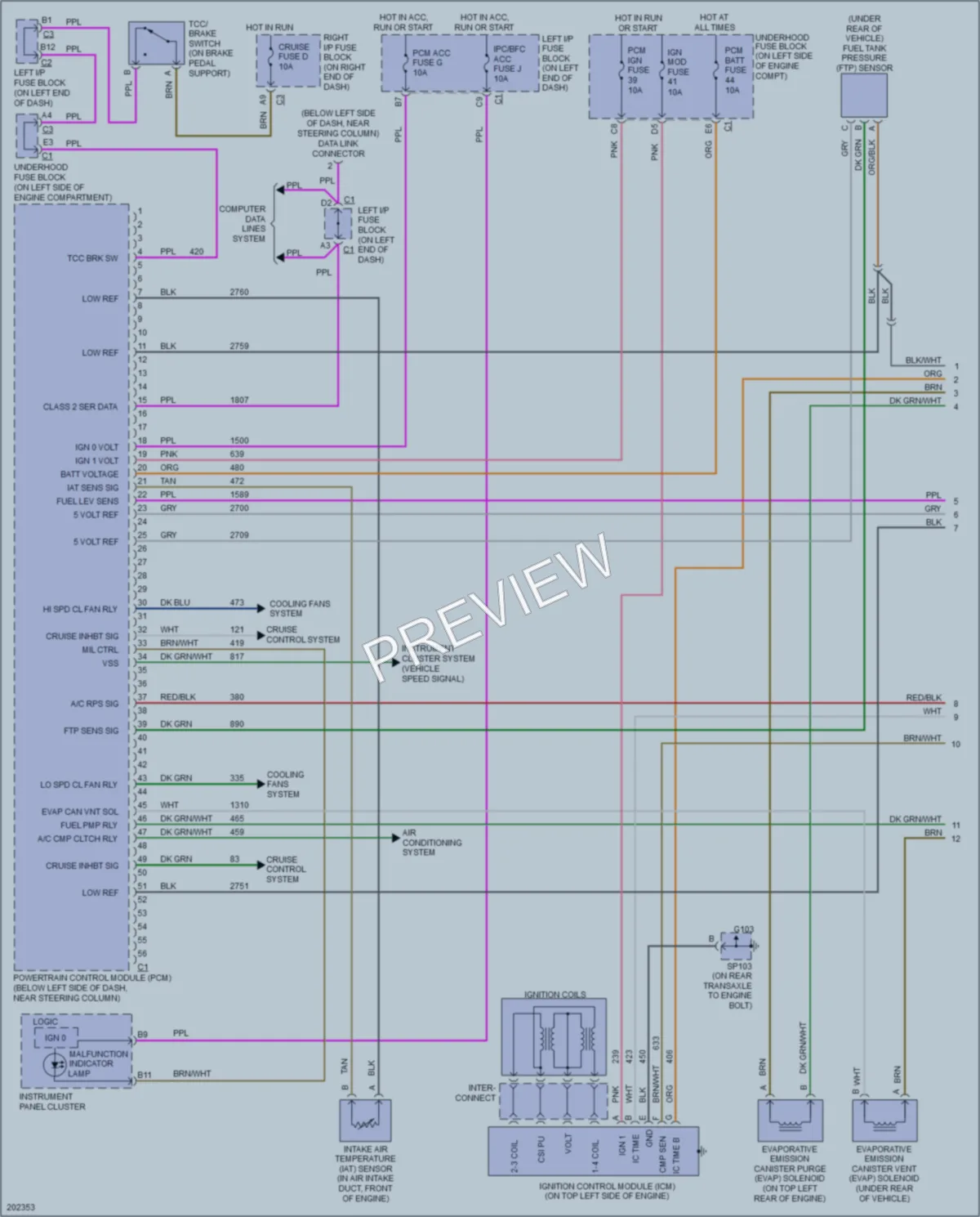 2005 Chevrolet Classic Engine Performance wiring diagram preview