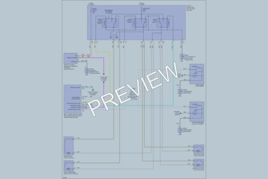 2005 Chevrolet Classic Power Door Locks wiring diagram preview