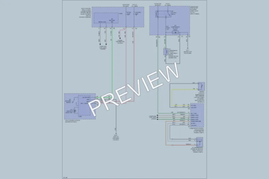 2005 Chevrolet Cobalt Air Conditioning wiring diagram preview
