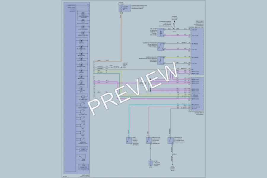 2005 Chevrolet Colorado Instrument Cluster wiring diagram preview