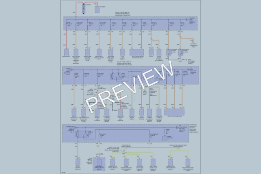2005 Chevrolet Colorado Power Distribution wiring diagram preview