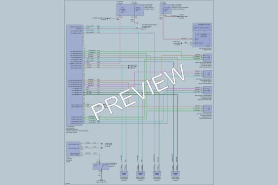 2005 Chevrolet Corvette Electronic Suspension wiring diagram preview