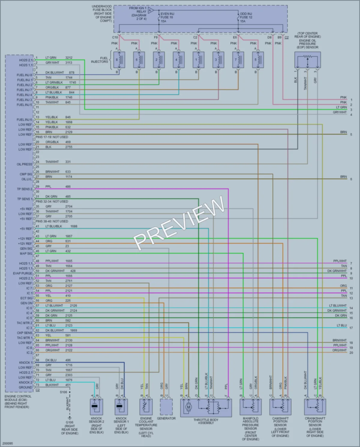 2005 Chevrolet Corvette Engine Performance wiring diagram preview