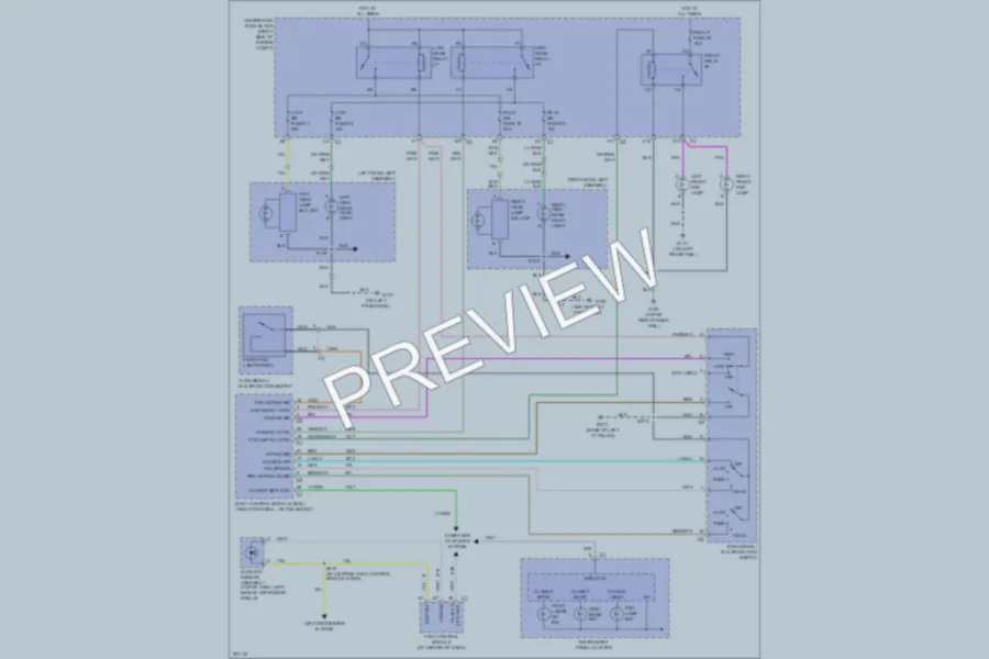2005 Chevrolet Corvette Headlights wiring diagram preview