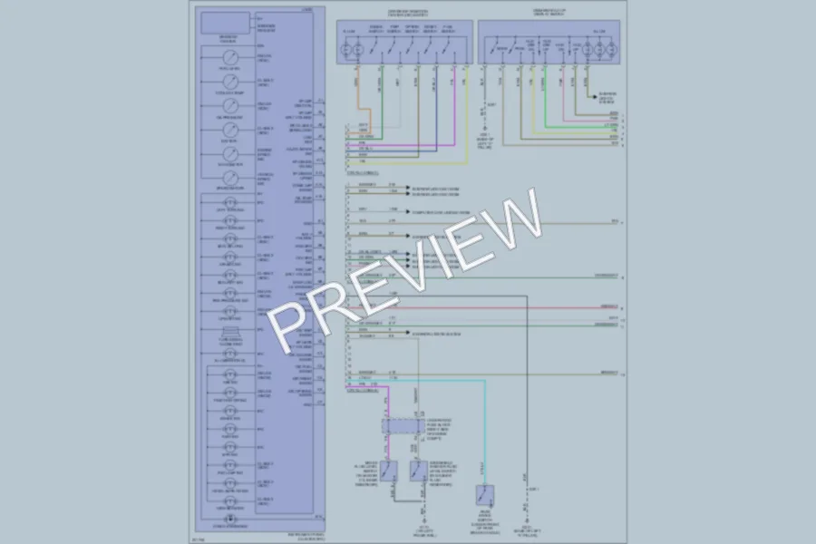 2005 Chevrolet Corvette Instrument Cluster wiring diagram preview