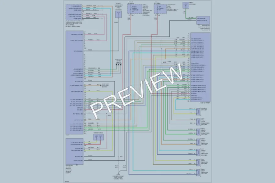 2005 Chevrolet Corvette Radio wiring diagram preview