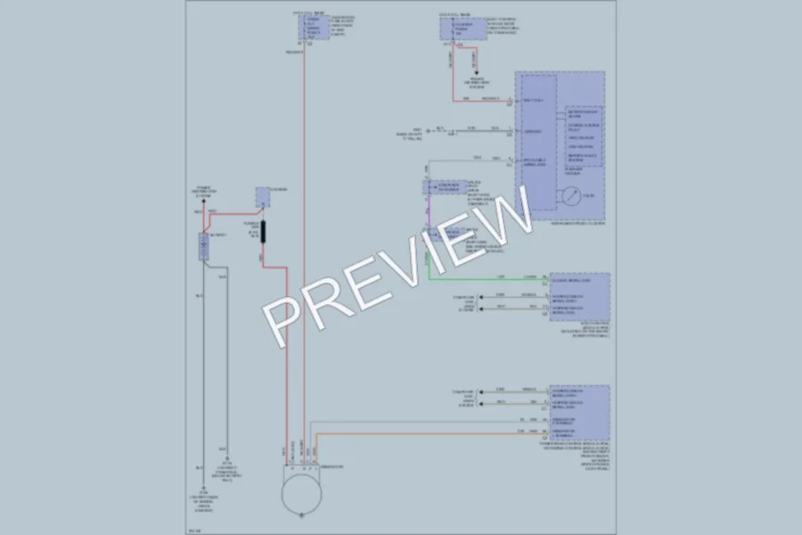 2005 Chevrolet Corvette Starting Charging wiring diagram preview