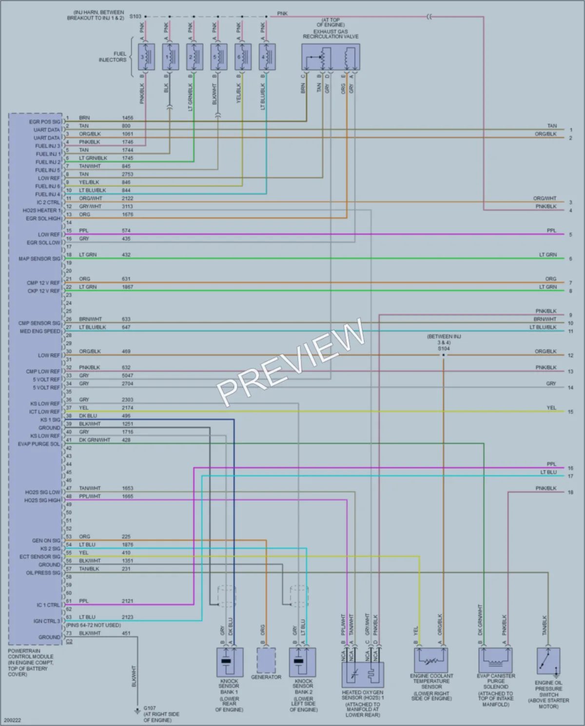 2005 Chevrolet Equinox Engine Performance wiring diagram preview