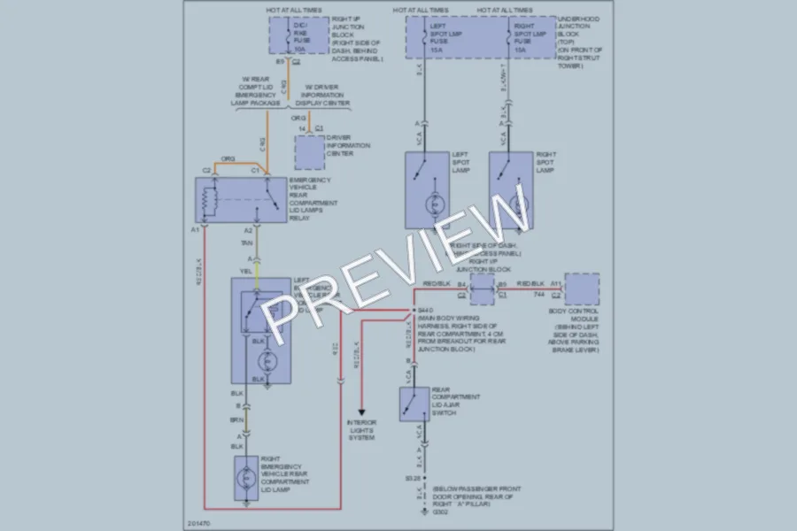 2005 Chevrolet Impala Exterior Lights wiring diagram preview