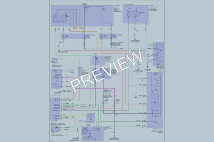 2005 Chevrolet Impala Headlights wiring diagram preview