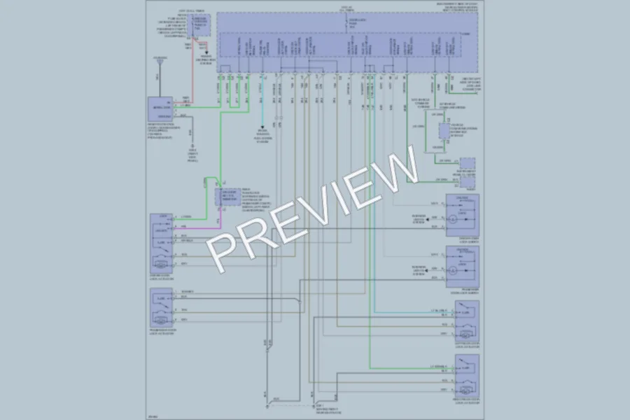 2005 Chevrolet Malibu Power Door Locks wiring diagram preview