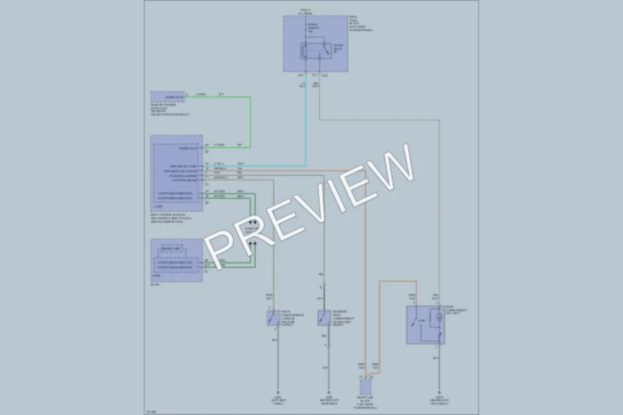 2005 Chevrolet Malibu Trunk Tailgate Fuel Door wiring diagram preview
