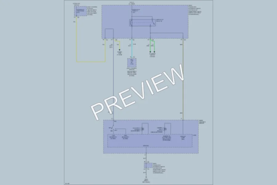 2005 Chevrolet MalibuMaxx Power Mirrors wiring diagram preview