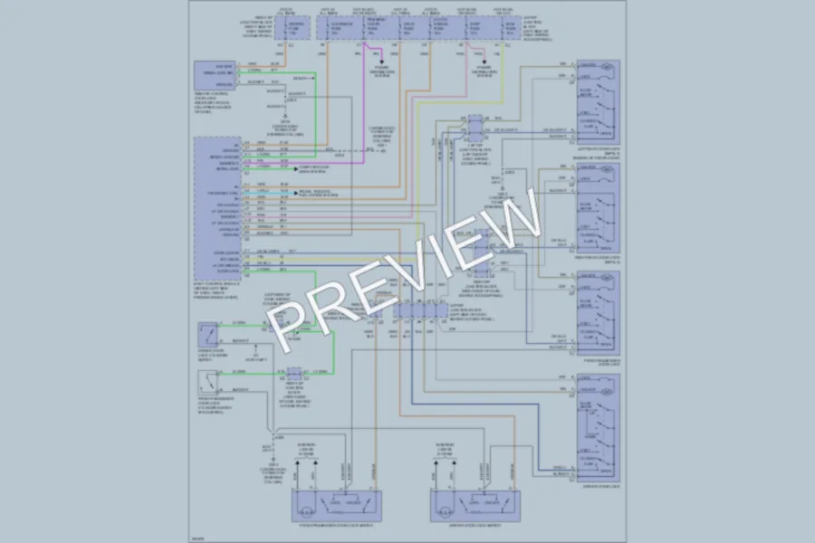 2005 Chevrolet MonteCarlo Power Door Locks wiring diagram preview