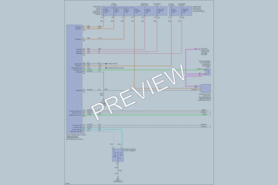 2005 Chevrolet SSR Power Door Locks wiring diagram preview