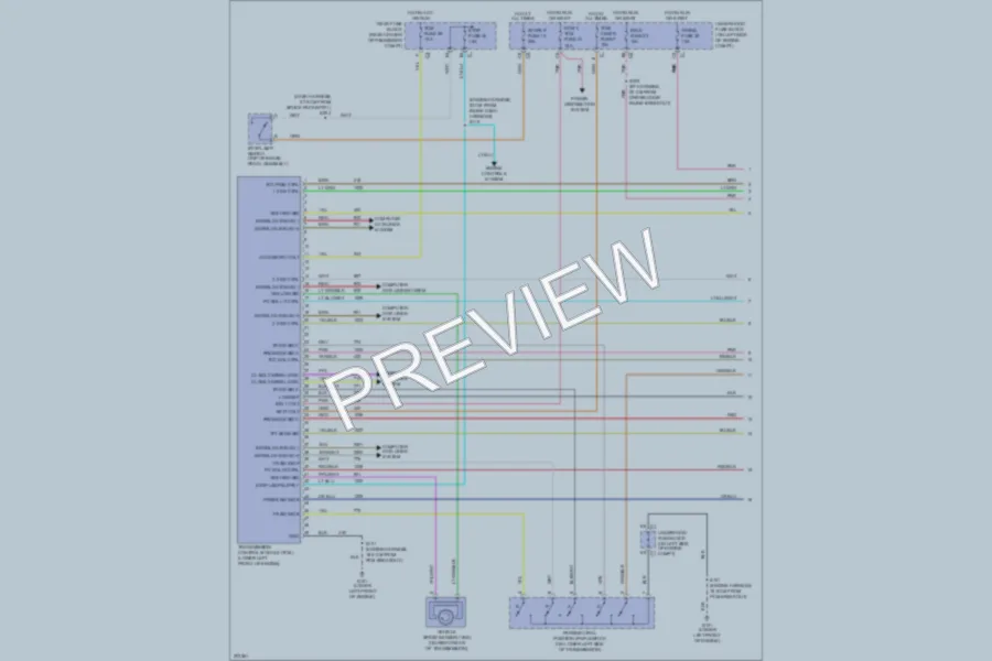 2005 Chevrolet SSR Transmission wiring diagram preview